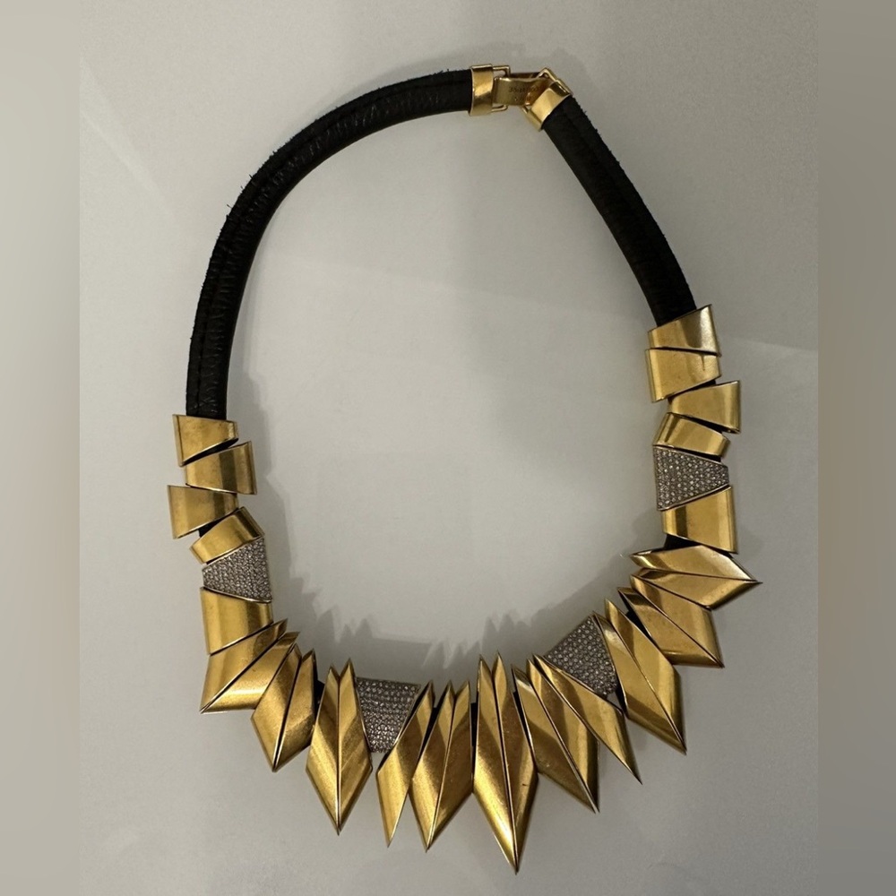 2013 JUICY COUTURE LEATHER STUDDED CHOKER